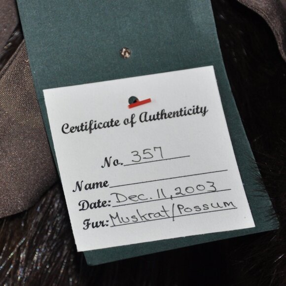 2003 Handcrafted Original by DiDesigns Jointed Real Fur Teddy Bear  17" tall - Picture 8 of 9